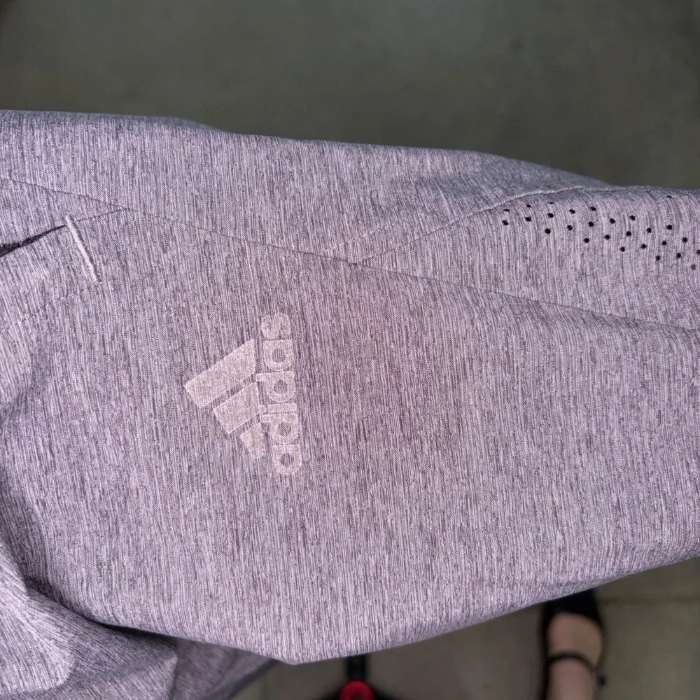 Adidas Athletic Shorts Mens Size M Grey Excellent Laser Cut Breathable Training - Picture 5 of 6